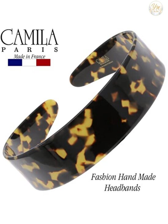 Handmade French Headband, Cellulose Acetate, No-Slip Grip, Strong Hold Hair